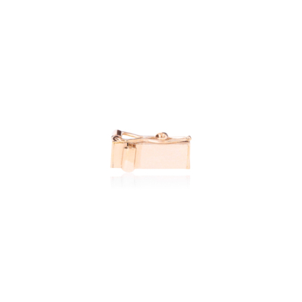 RECTANGULAR BOX CLASP IN RED GOLD 14 KT WIDTH MM.4 X LENGTH MM.10,5