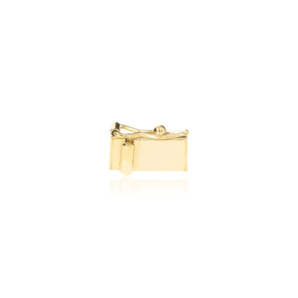 RECTANGULAR BOX CLASP IN YELLOW GOLD 18 KT WIDTH MM.5 X LENGTH MM.10,5