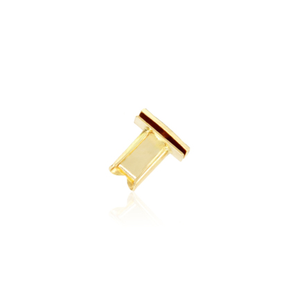 BOX CLASP IN YELLOW GOLD 9 KT TONGUE WIDTH MM.4,5 X LENGTH MM.8