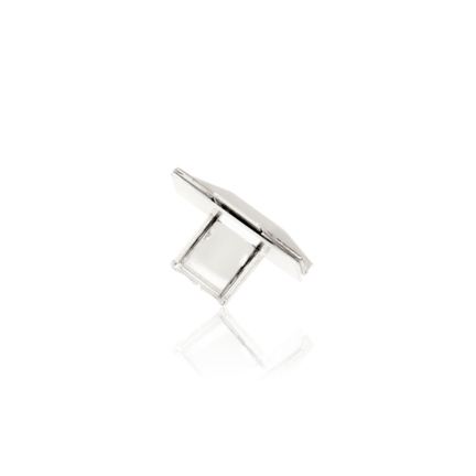 BOX CLASP IN WHITE GOLD 18 KT TONGUE WIDTH MM.6 X LENGTH MM.14