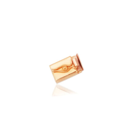 RECTANGULAR BOX CLASP IN RED GOLD 14 KT WIDTH MM.7,3 X LENGTH MM.11,5