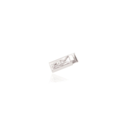 RECTANGULAR BOX CLASP IN WHITE GOLD 14 KT WIDTH MM.4,2 X LENGTH MM.11,5