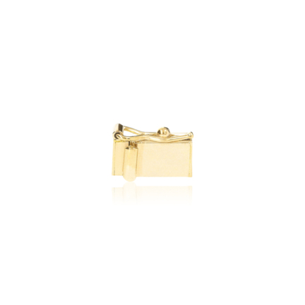 RECTANGULAR BOX CLASP IN YELLOW GOLD 18 KT WIDTH MM.5,5 X LENGTH MM.10,5