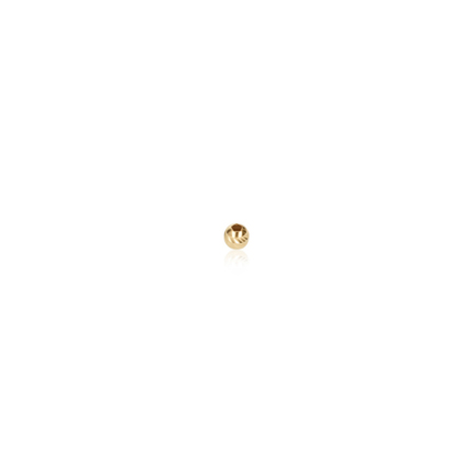 TWO-HOLE D-CUT SLASH BEAD IN YELLOW GOLD 18 KT DIAMETER MM.2,2