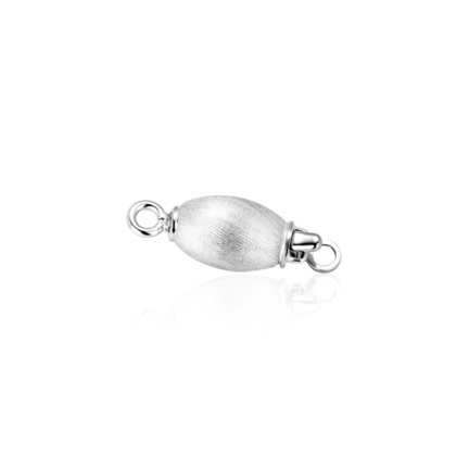 LIGHT SATIN OVAL CLASP FOR STONES AND PEARLS