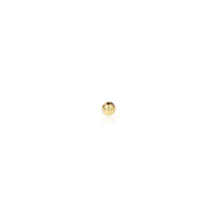 TWO-HOLE MEDIUM WEIGHT BEAD IN YELLOW GOLD 18 KT DIAMETER MM.2,6X1,1 HOLE